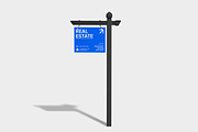 Real Estate Sign Mockup, an Advertising Mockup by Permadi Creative (Thumbnail 3 of 5)