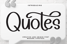 Quotes | Script Font