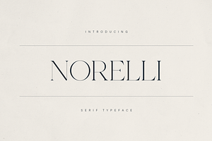 Norelli – A Modern Serif Typeface, a Serif Font by Only Fonts