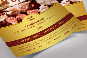 Grill Flyer Word Publisher Template