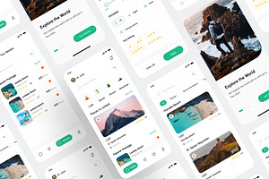 Travel App UI Kit Design