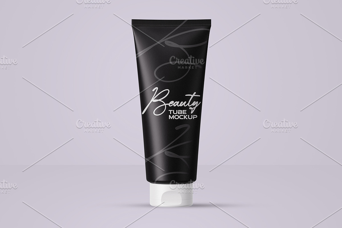 Minimal Cosmetic Tube PSD Mockup, a Packaging Mockup by AKASH-DESIGNS (Photo 2 of 5)