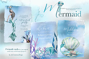 Hand-Painted Mermaid Clipart Set, a Person Illustration by ArtCreationsDesign (Thumbnail 23 of 24)