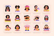 Beauty Stickers Art Set, an Emoji Icon by Brickclay (Thumbnail 6 of 8)