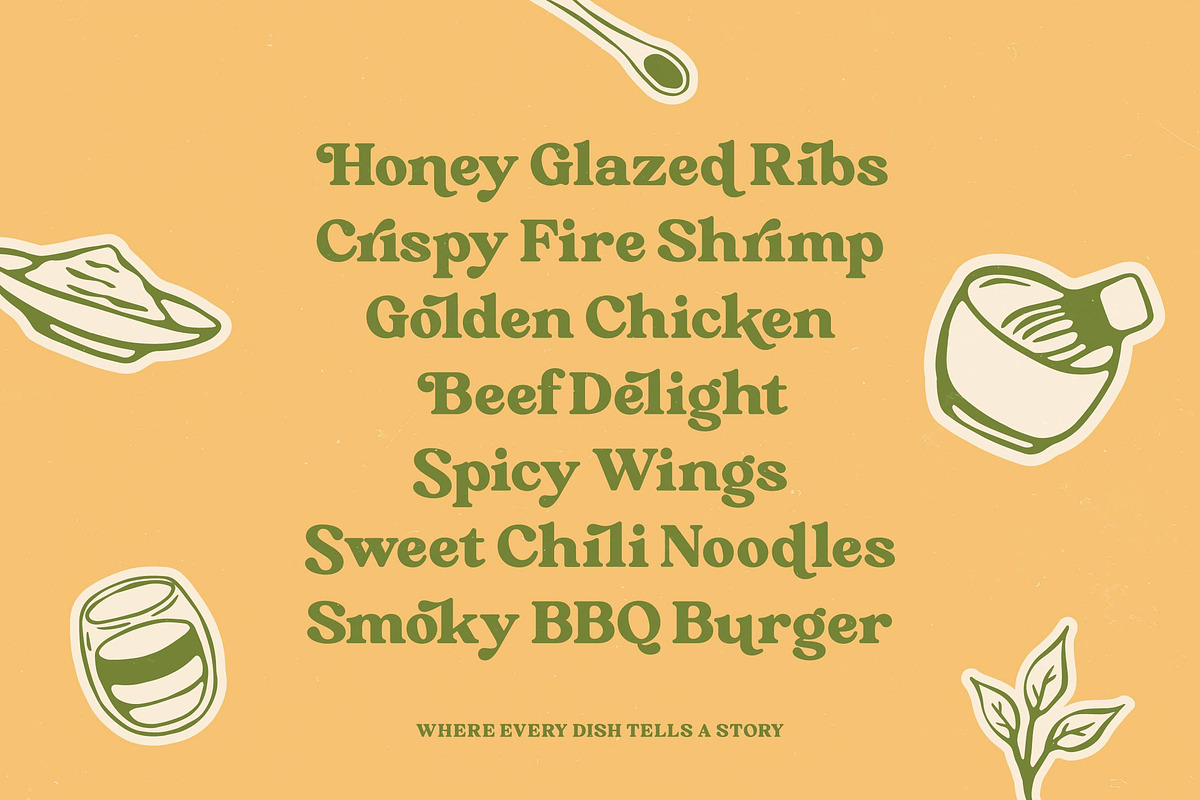 Matcha Holiks Groovy Serif Font, a Serif Font by timelesstype.co (Photo 4 of 20)