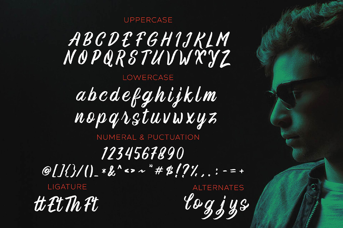 Robert Buso - Brush Font preview 4
