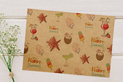 Summer Beach Wall Art Set, a Wallpaper Graphic by Helospace (Thumbnail 6 of 10)
