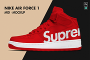 NIKE AIR FORCE 1 Mid | Mockup, an Apparel Mockup by MockupsPro (Thumbnail 1 of 4)