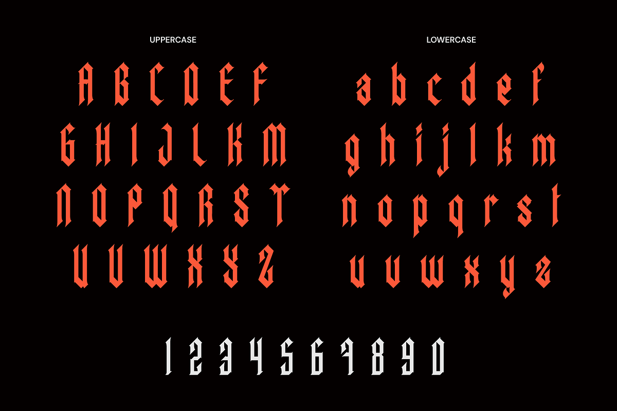 Baeiros - Modern Blackletter Font, a Blackletter Font by MooneseyeType (Photo 2 of 8)