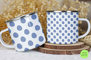 Blue and White Patterns Bundle, a Pattern Graphic by irenepachadesign (Thumbnail 2 of 6)