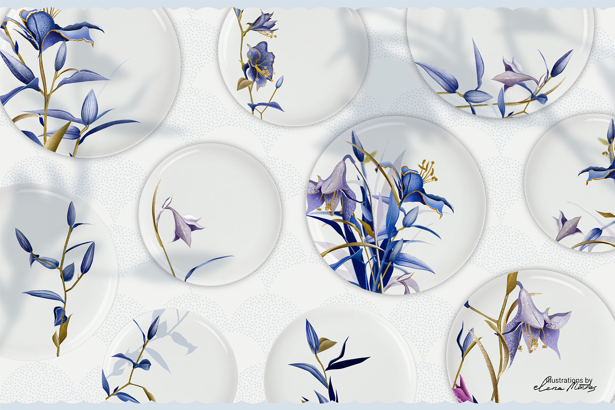 Purple Meadow collection for home, a Seasonal Illustration by Elena Mentes (Photo 7 of 12)