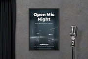 Open Mic Night Poster, a Flyer Template by GLXY (Thumbnail 1 of 2)