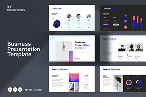 Business Presentation Template, a Presentation Template by Slide_Genius1