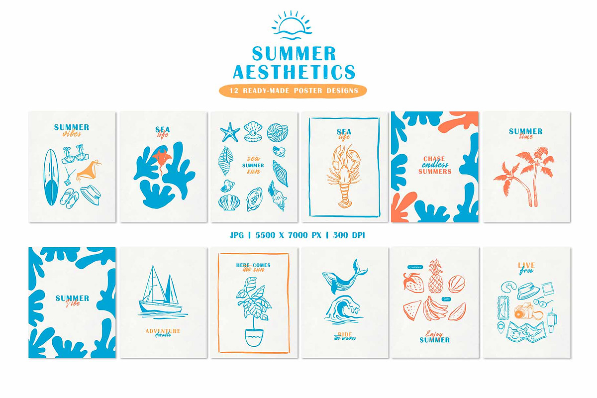 Summer aesthetics. Vector Clipart, an Object Graphic by VerAna (Photo 5 of 11)