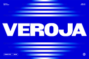 Veroja - Bold Expanded Display Font, a Sans Serif Font by Pekotype (Thumbnail 1 of 15)