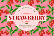 Strawberry Seamless Pattern, a Pattern Graphic by Dawnside Graphic (Thumbnail 1 of 5)