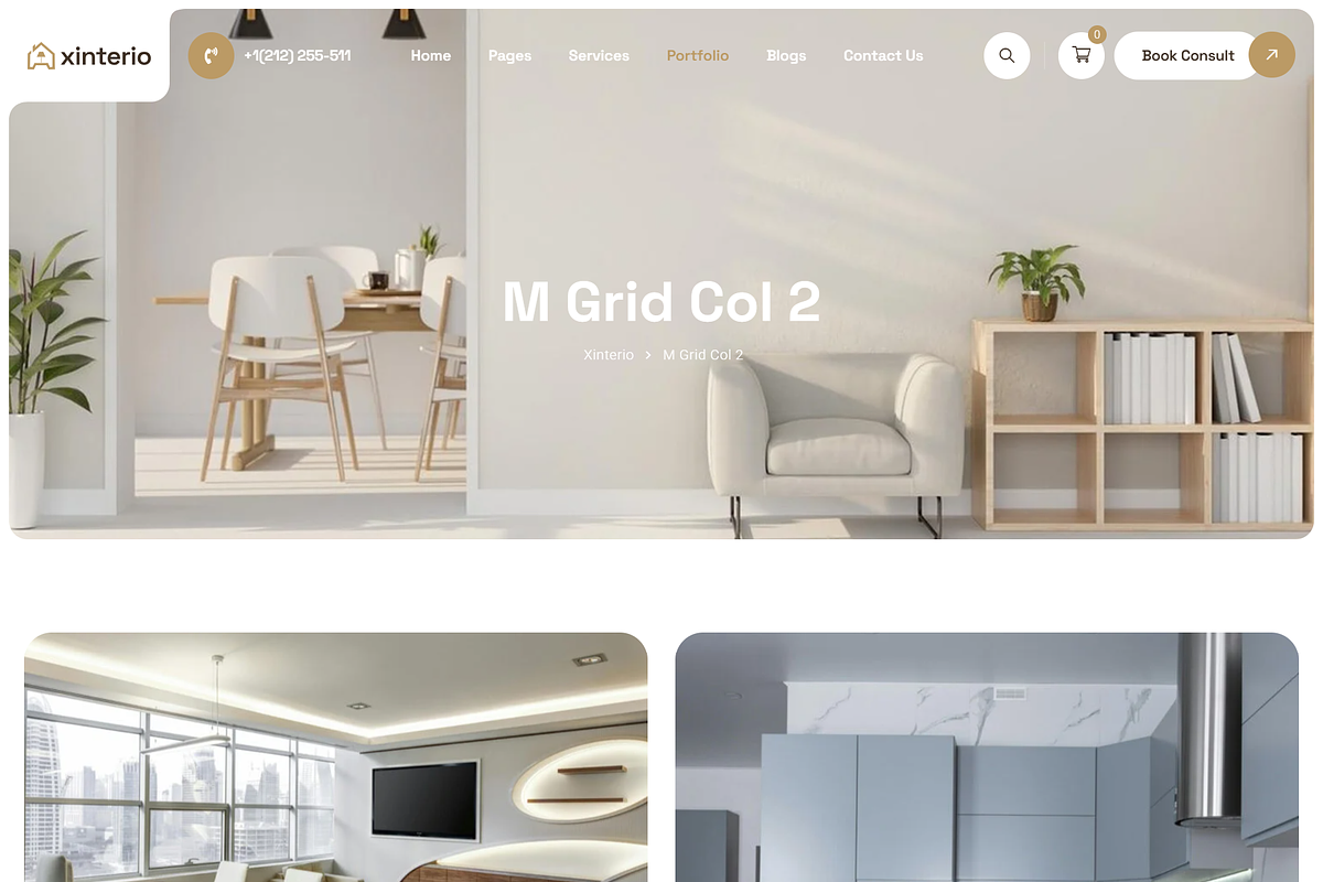 Interior Design WordPress Theme + RT, a WordPress Template by Design Spade (Photo 4 of 11)