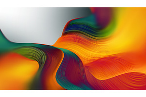 Vibrant Abstract Swirl Shapes, an Illustration by BazziBa♥