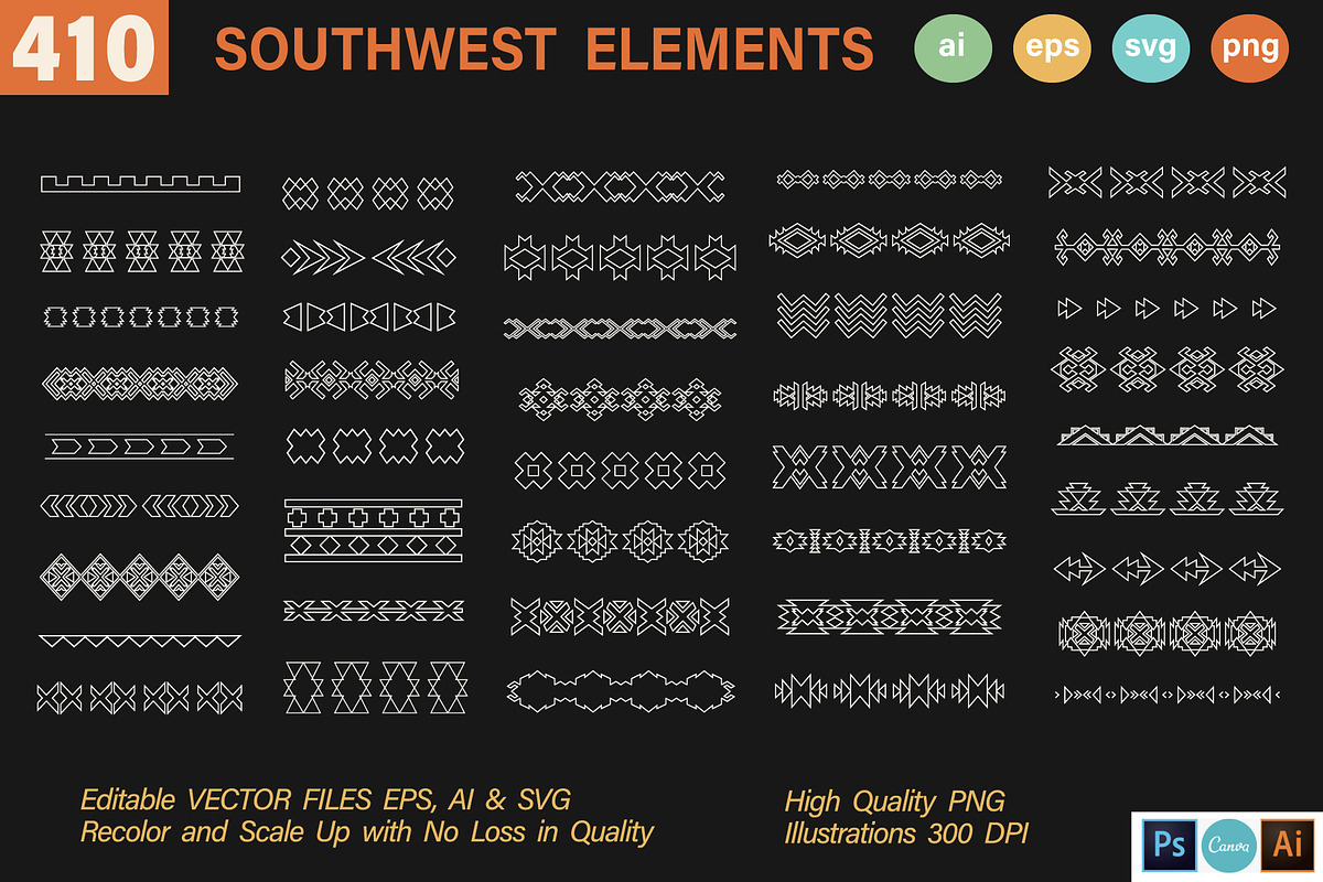 410 Southwestern Shapes Atelier +SVG, an Object Graphic by Katrinelly (Photo 13 of 14)