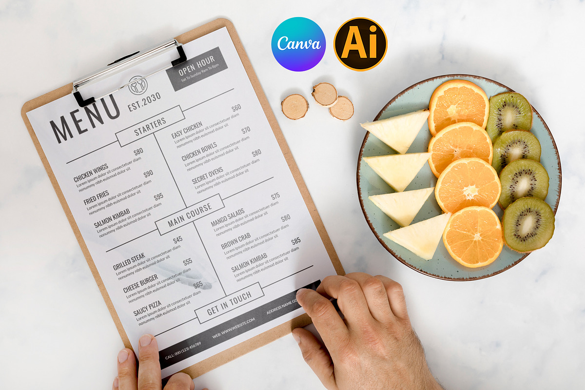 Simple Food Menu | Canva