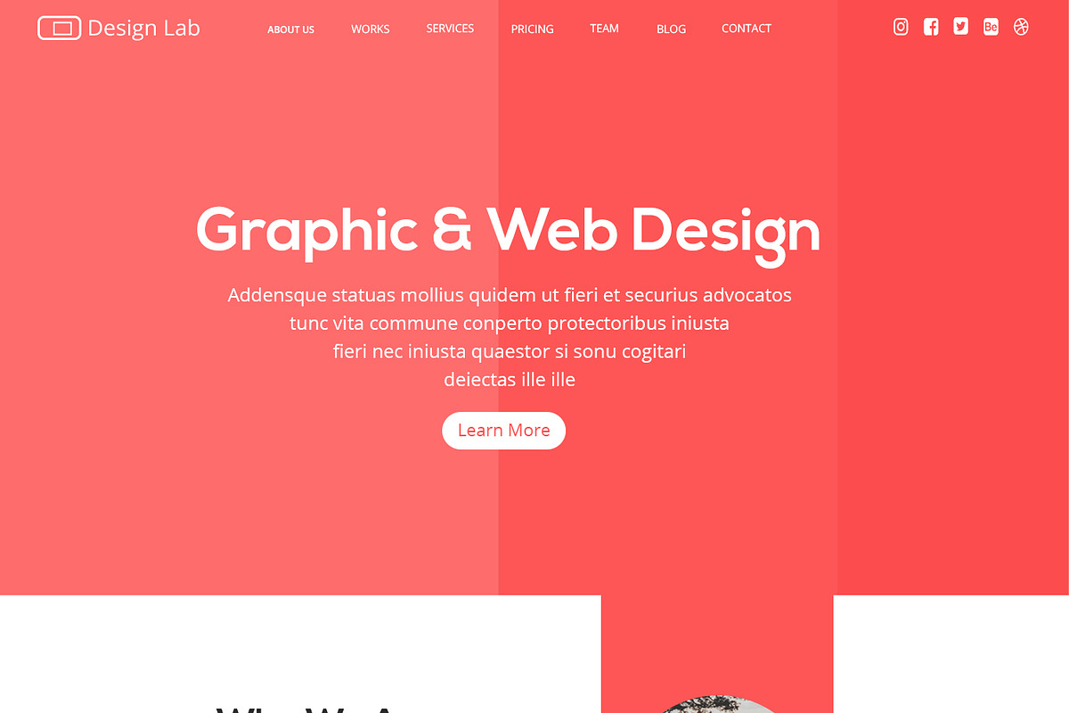 designlab Landing page with Blog, a Landing Page Template by designbydi (Photo 2 of 4)