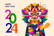 Chinese Dragon 2024, a Decorative Illustration by MoleskoStudio (Thumbnail 1 of 4)