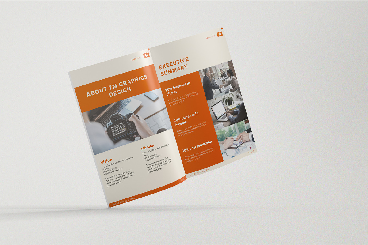 A4 MAGAZINE | BROCHURE MOCK-UPS, a Print Template by 2M GRAPHICS DESIGN (Photo 9 of 12)