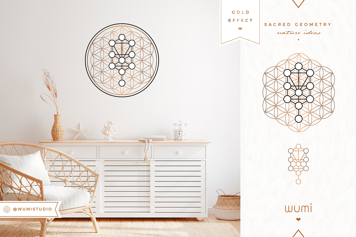 Sacred Geometry | Gold & Black, an Illustration by Wumi Studio (Photo 7 of 8)