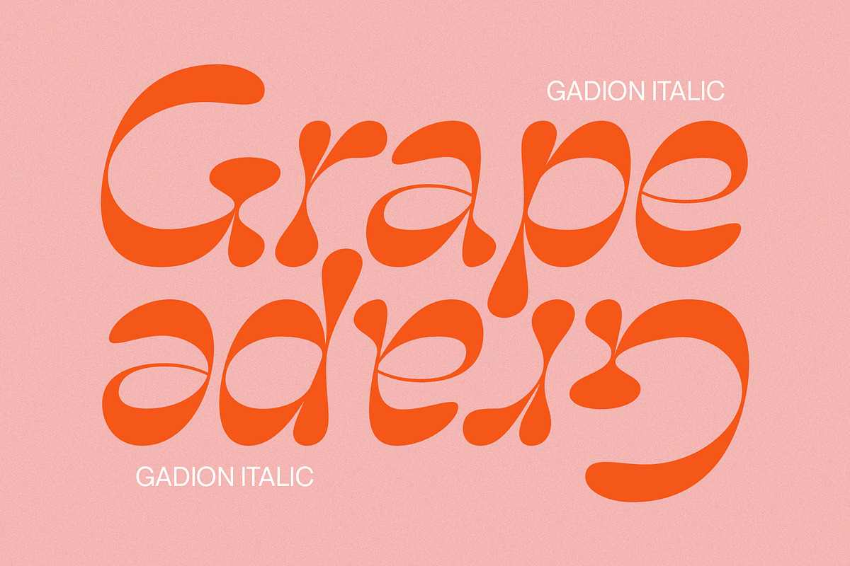Gadion – Psychedelic Typeface, a Sans Serif Font by Craft Supply Co. (Photo 8 of 8)