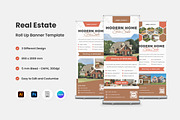 3 Set Real Estate Roll Up Banner, a Stationery Template by trabaskriya (Thumbnail 1 of 4)