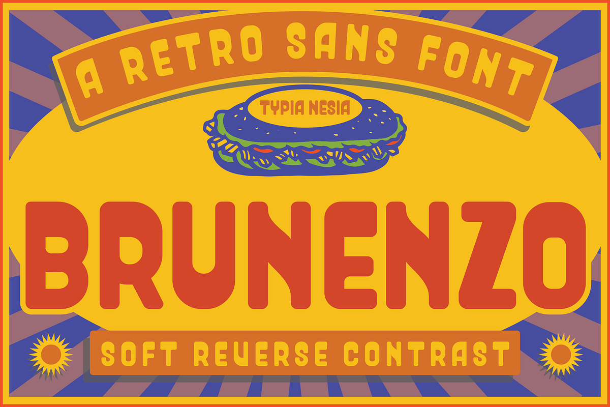 Brunenzo - Classic Retro Condensed, a Sans Serif Font by Typia Nesia (Photo 1 of 11)