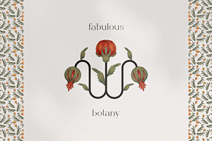 Fabulous Botany, a Texture Illustration by Natali Batu