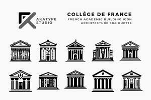 Collège de France Icon Vector, an Icon by Akatype Studio