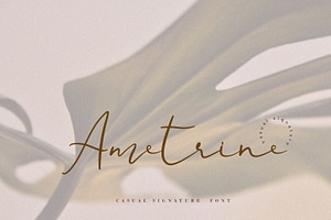 Ametrine, Casual Font