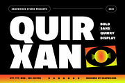 Quirxan, a Sans Serif Font by graphicook (Thumbnail 1 of 10)