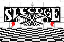 SLUCDGE - Handcrafted Groovy Font