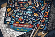 Winter Sports Objects & Symbols Set, an Object Graphic by BALABOLKA (Thumbnail 1 of 4)