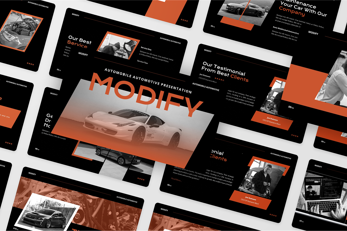 Automobile Automotive Keynote, a Presentation Template by Annora Studio (Photo 4 of 5)