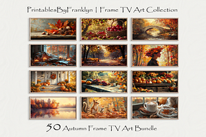 Samsung Frame TV Art Set 50 Autumn, a Wallpaper Photo by PrintablesByFranklyn