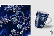 Iridescent Floral Sequin Embroidery, a Pattern Graphic by Creative Store (Thumbnail 3 of 5)