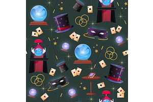 Magicians or illusionist props, a Texture Illustration by Vectorbuum