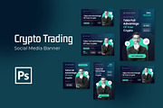 Crypto Trading Social Media Banner, a Social Media Template by Formatika Studio (Thumbnail 1 of 3)