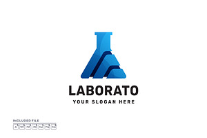 Laboratory Logo Vector Illustration, a Branding & Logo Template by yuanesei