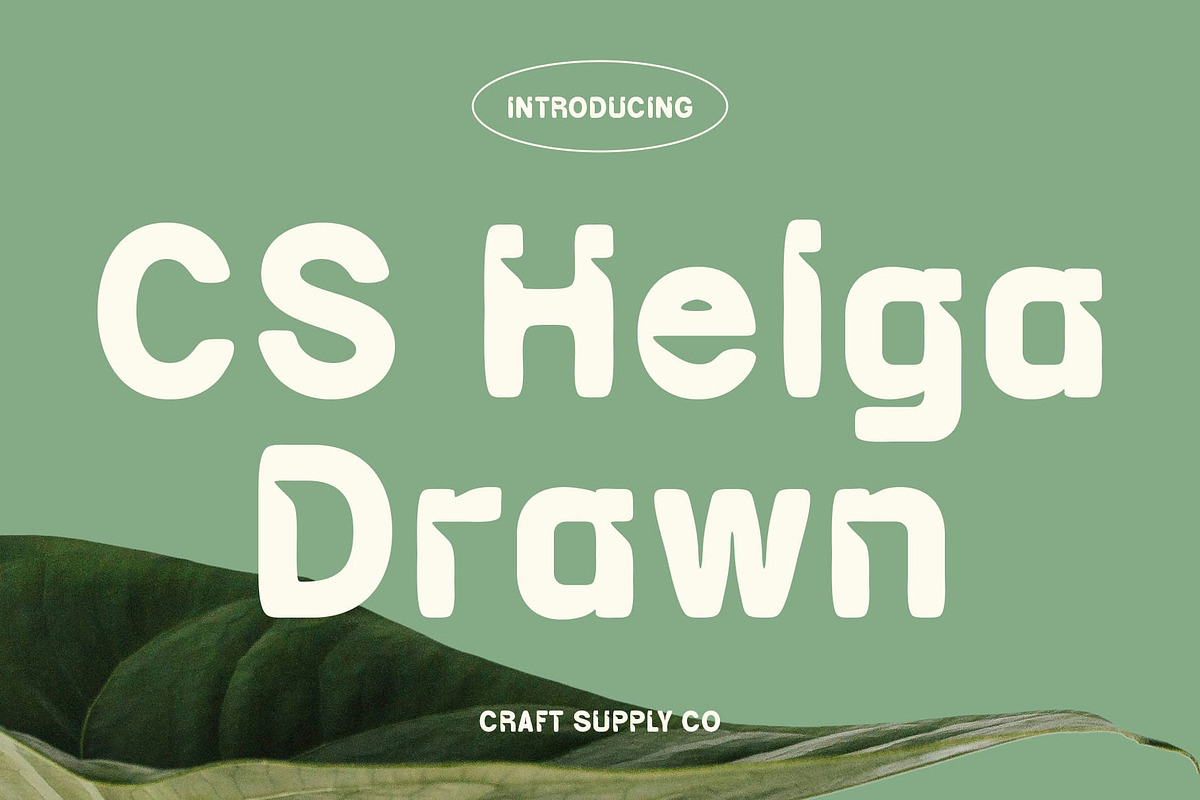 CS Helga Drawn, a Sans Serif Font by Craft Supply Co. (Photo 1 of 8)