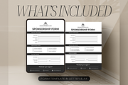 Sponsorship Form Template, a Flyer Template by Creatif Foundry (Thumbnail 3 of 5)