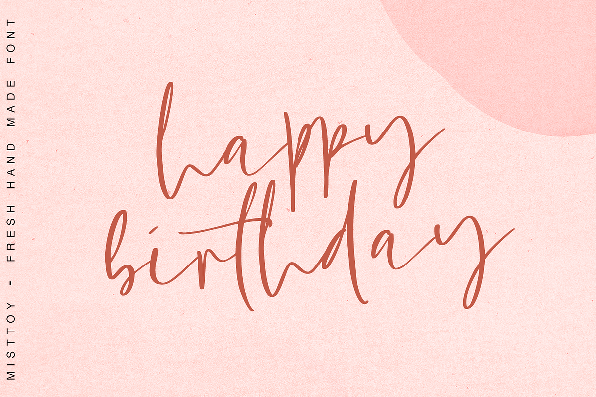 Misttoy Script, a Script Font by Quothron (Photo 5 of 8)