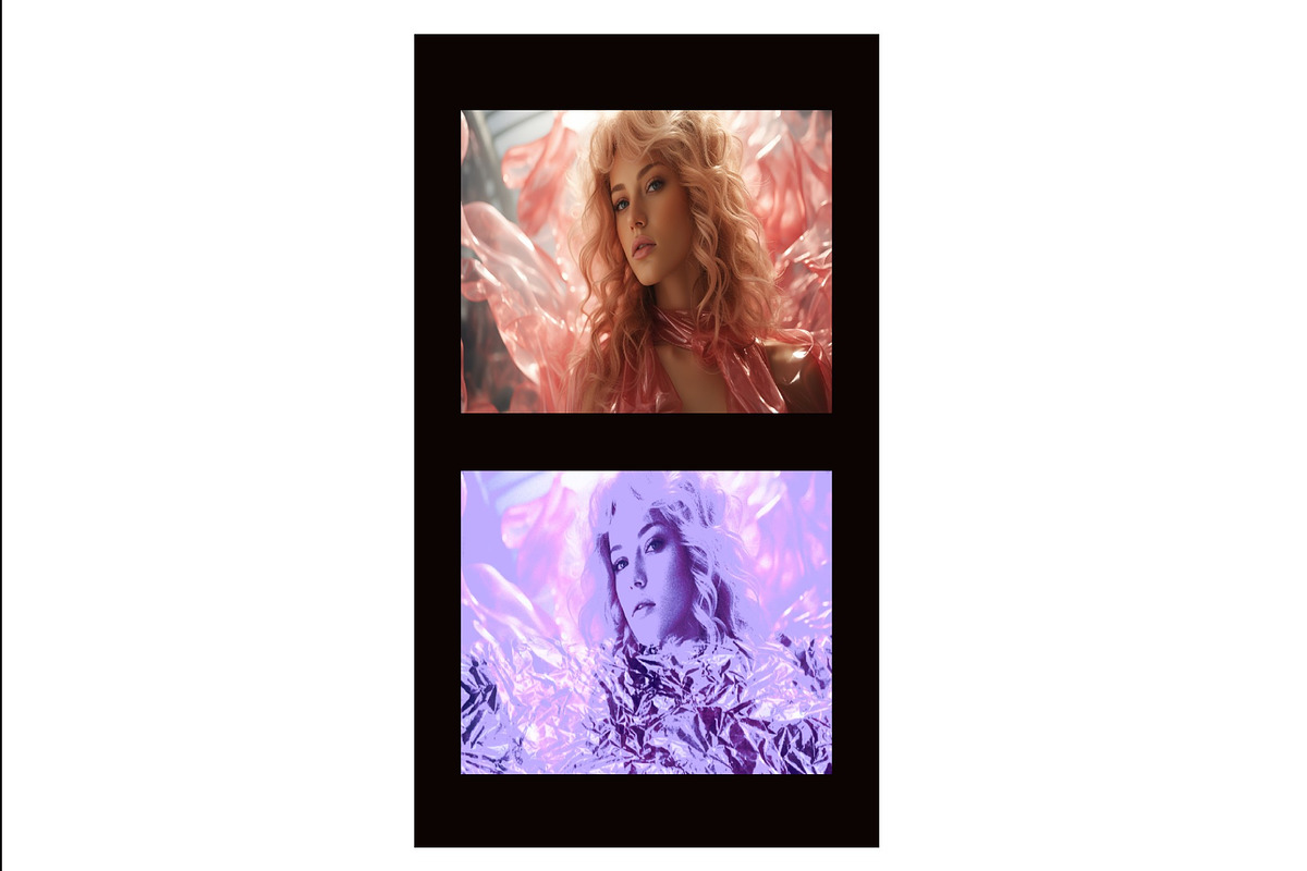Iridescent Foil Texture Photo Effect, a Brushes & More by studiogstock (Photo 2 of 2)