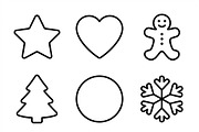 64 Christmas Bakery Icon Set, an Outline Icon by adenpinkstore (Thumbnail 5 of 18)