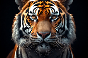 Tiger close up photograph, an Animal Photo by ComfortQ