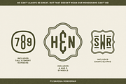 3 Letter Monogram Maker - PS Samdua, a Sans Serif Font by Para-Scope Design (Thumbnail 3 of 8)
